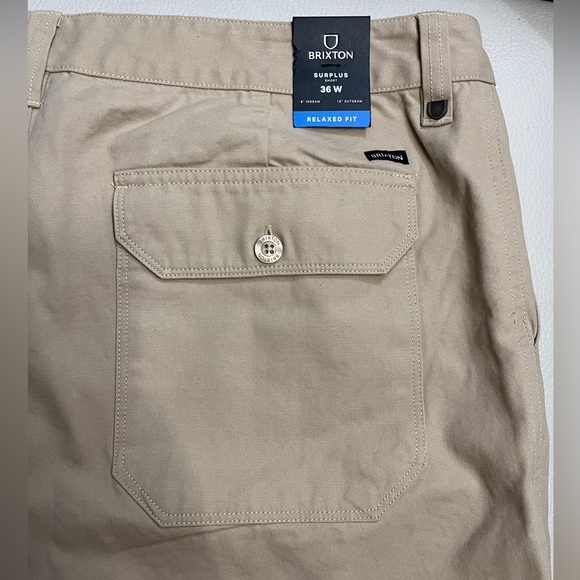 NWT - Brixton Men’s Relaxed Fit Shorts - Size 36 - Picture 7 of 11